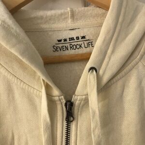 Seven Rock Life Cream Hoodie